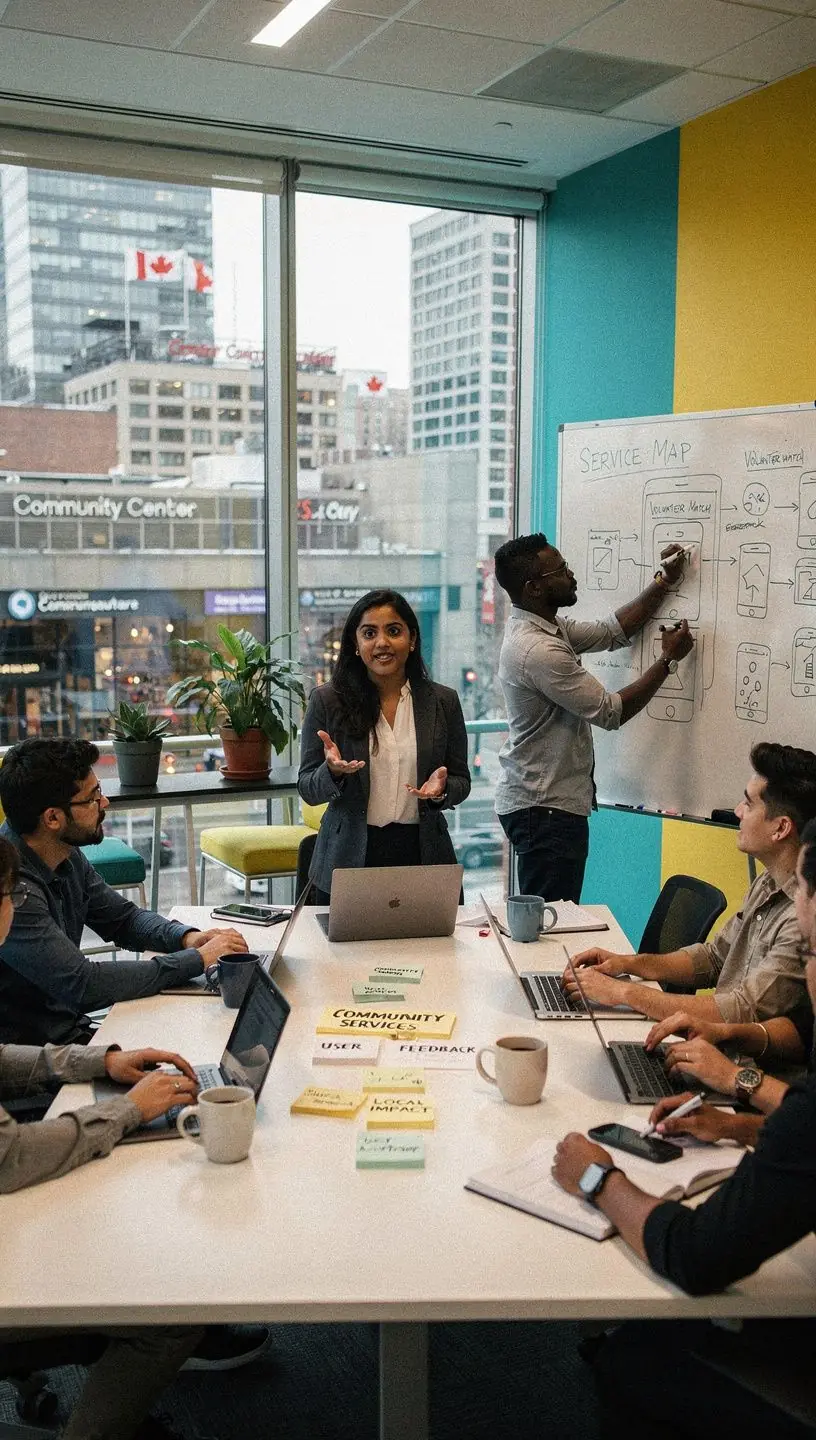 Professional business solutions illustration